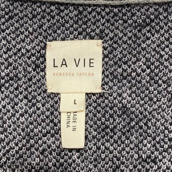La Vie Rebecca Taylor Jacquard Cardigan L NWOT - Picture 6 of 14